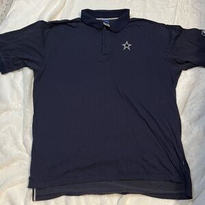 Reebok Navy Polo Shirt with Star Logo